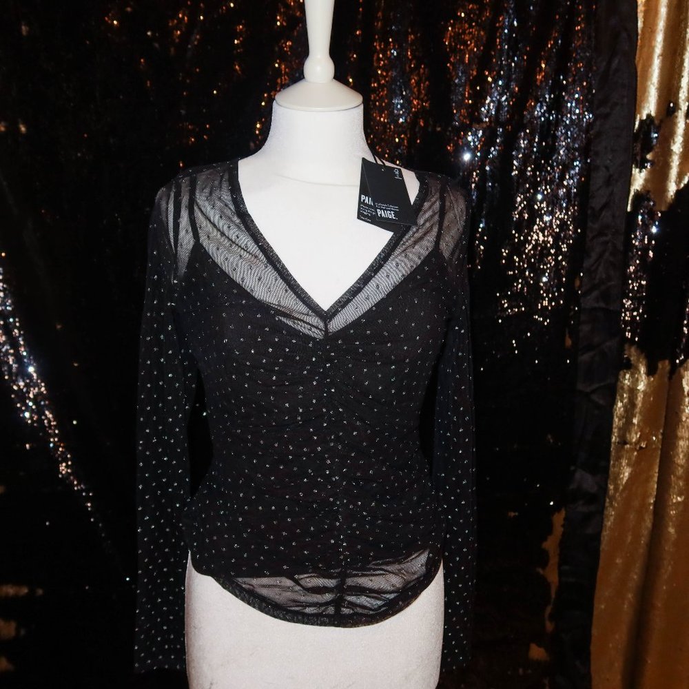 Paige Meena Shimmer Top